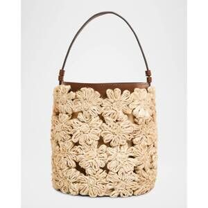 NEW POOLSIDE women's the ravello floral bucket in beige